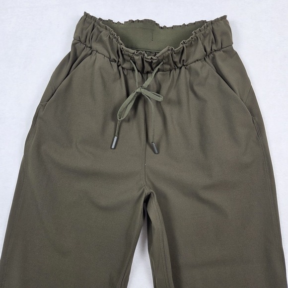 Lululemon Stretch High-Rise Jogger Olive Green Womens Size 2 LW5CV4S‎ - Picture 1 of 9